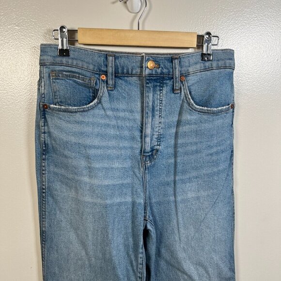 Madewell 11" High Rise Flare Jeans Size 28 Caine Wash Blue Denim Retro - Picture 6 of 12